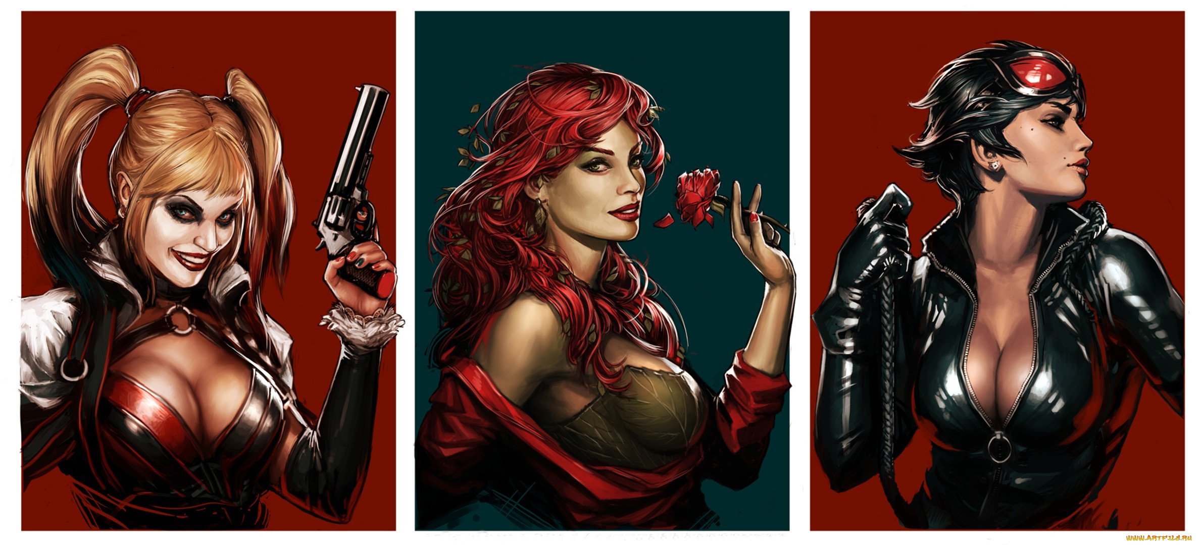 , , poison, ivy, catwoman, selina, kyle, batman, dc, comics, , , harley, quinn